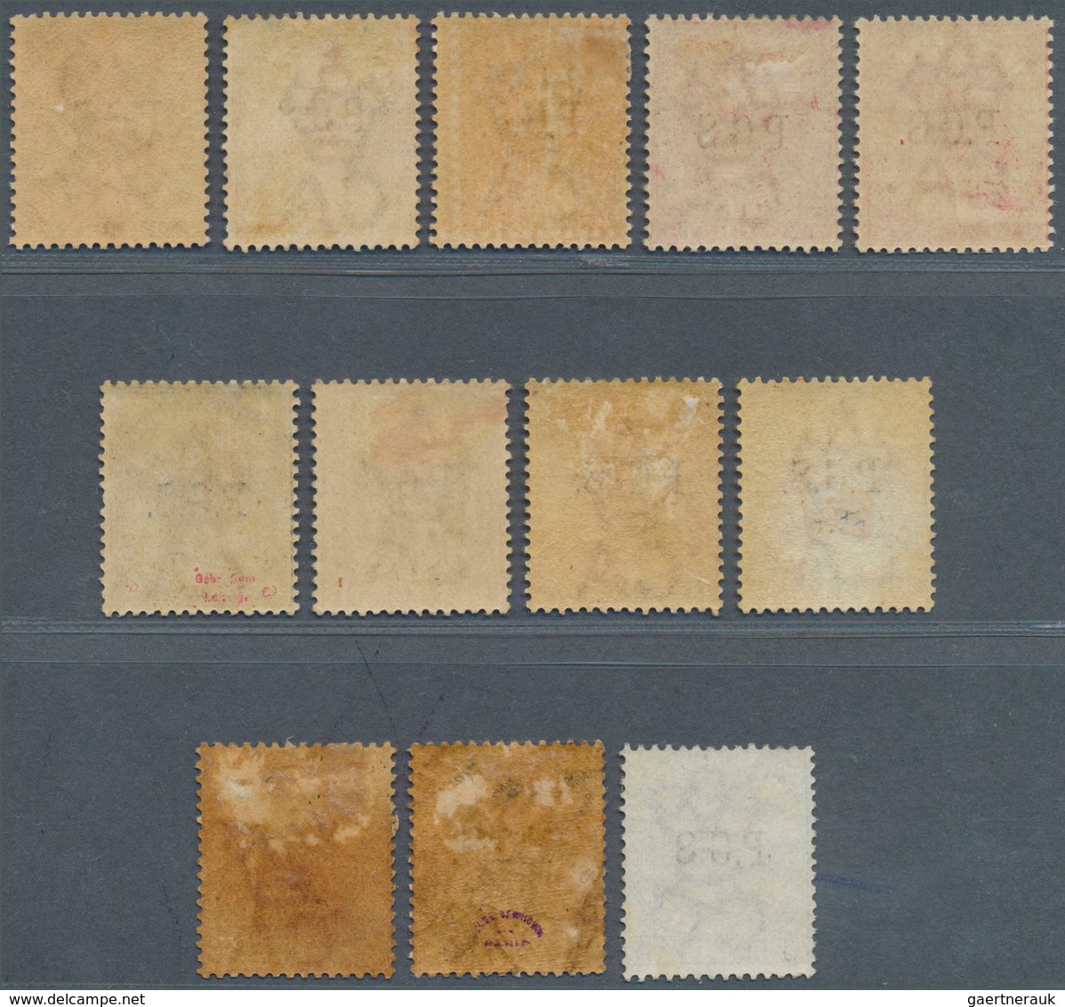06825 Malaiische Staaten - Perak-Dienstmarken: 1889 Set Of Eight Different Singles, Plus Four Stamps Showi - Perak