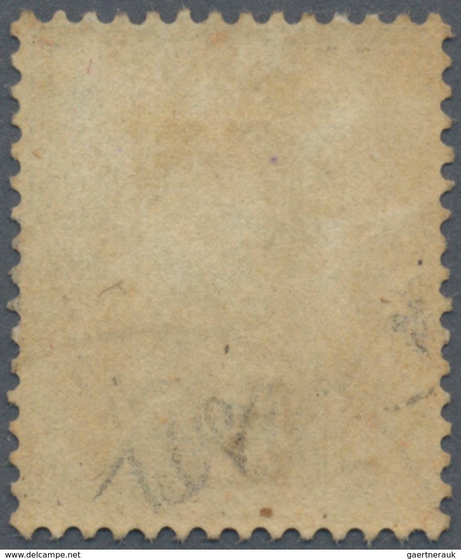 06868 Malaiische Staaten - Sarawak: 1891, Sir Charles Brooke 12c. Green And Blue Surcharged '5' With 'C' O - Other & Unclassified