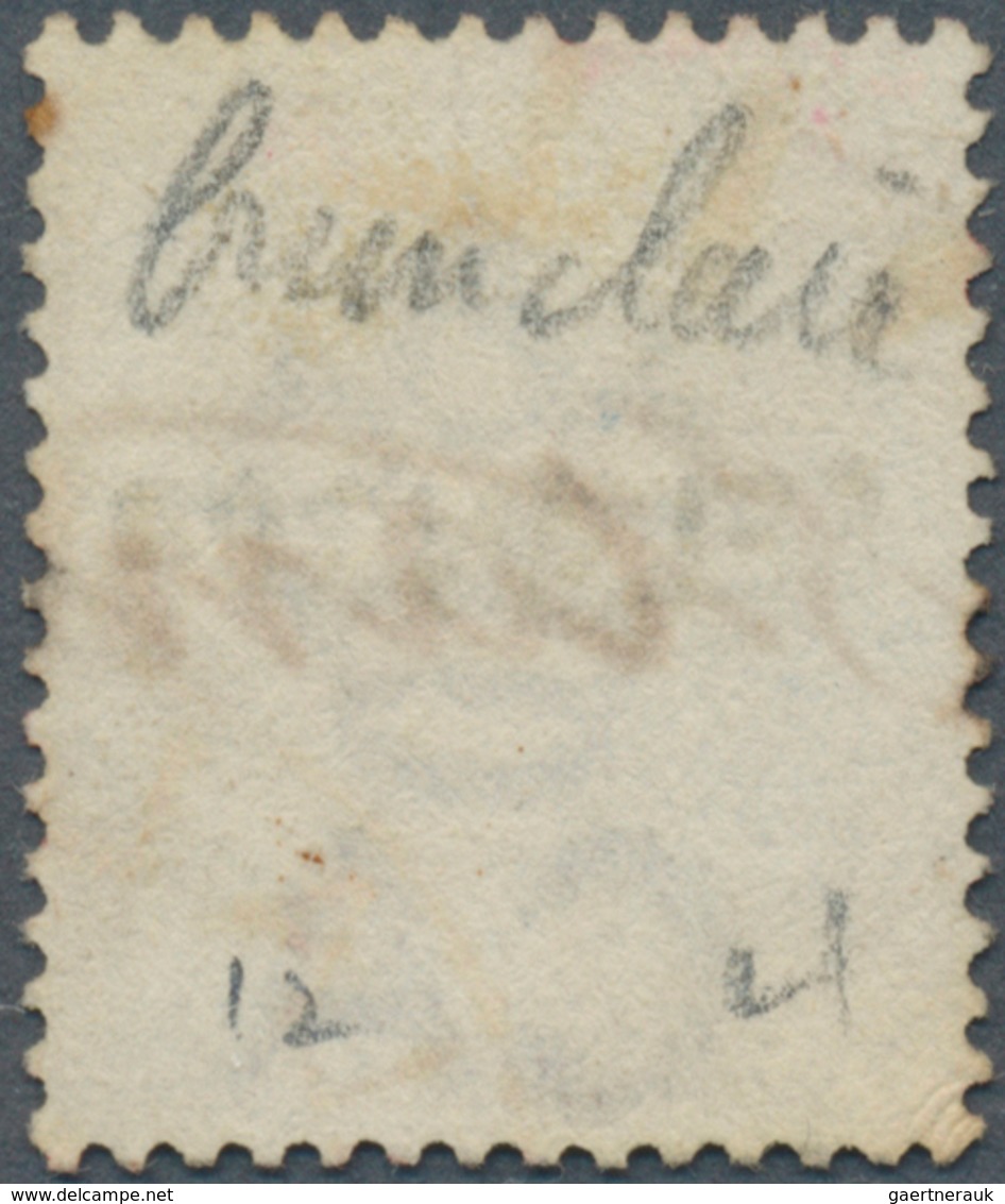 07026 Malaiische Staaten - Selangor: 1882-83 2c. Brown, Wmk Crown CA, Optd. By Type 11, Used And Cancelled - Selangor