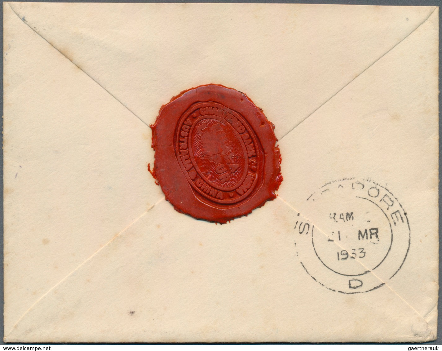 07161 Malaiische Staaten - Selangor: 1933 (30.3.), Registered Cover From Kuala Lumpur With FMS Tger 10c. P - Selangor