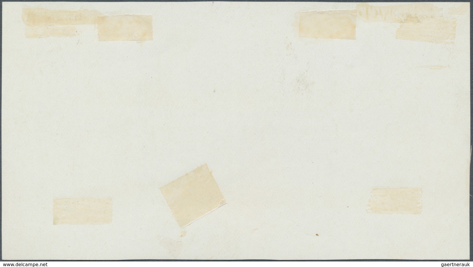 07181 Malaiische Staaten - Selangor: 1934 (ca.), Imperforate Survey Department ESSAY On White Surfaced Ung - Selangor