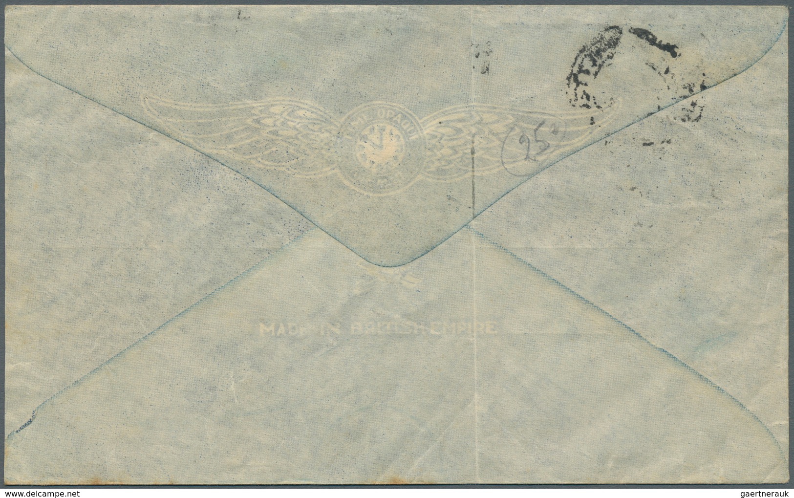 07231 Malaiische Staaten - Selangor: 1937 PORT SWETTENHAM: Printed "BY DUTCH AIR MAIL" Envelope Used From - Selangor