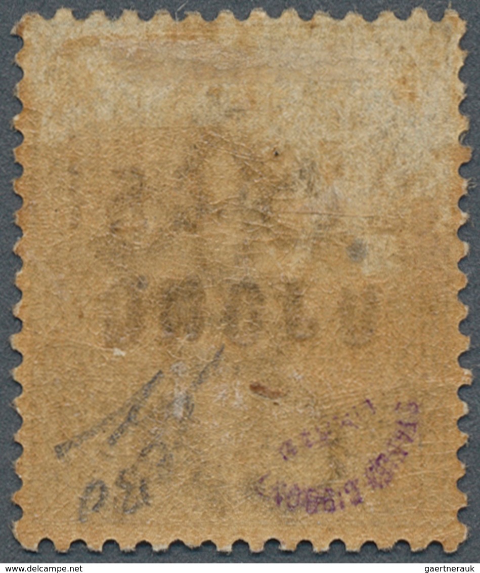 07405 Malaiische Staaten - Sungei Ujong: 1882, Straits Settlements QV 10c. Slate With Opt. 'SUNGEI / UJONG - Other & Unclassified