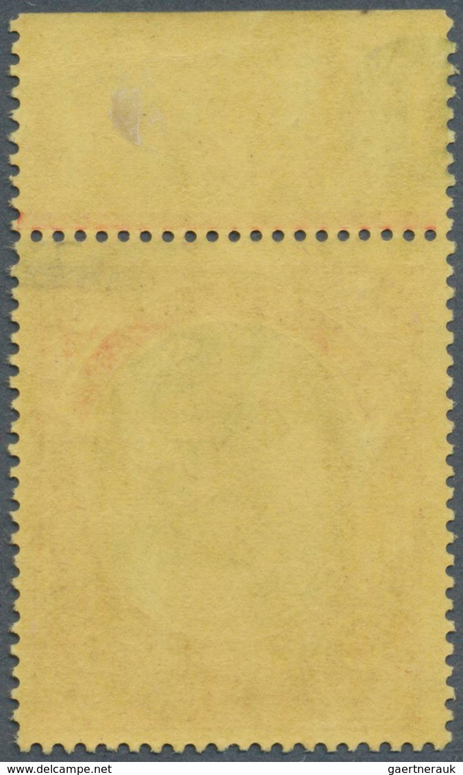 07418 Malaiische Staaten - Trengganu: 1921, Sultan Suleiman $5 Green And Red/yellow With Mult Crown CA Wmk - Trengganu