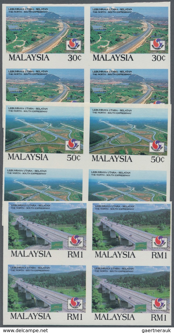 07520 Malaysia: 1994, International Stamp Exhibition PHILAKOREA '94 Prepared But UNISSUED Set Of Three In - Malaysia (1964-...)