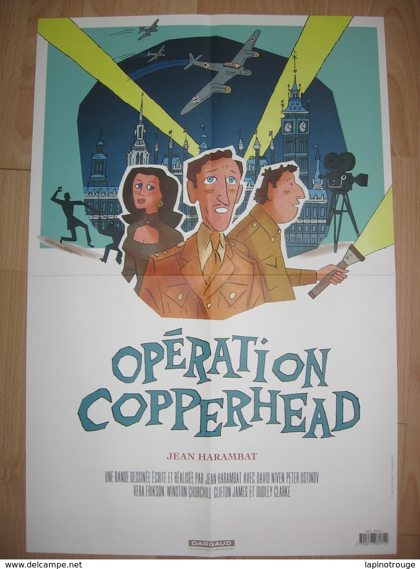 Affiche HARAMBAT Jean Opération Copperhead Dargaud 2017 - Posters