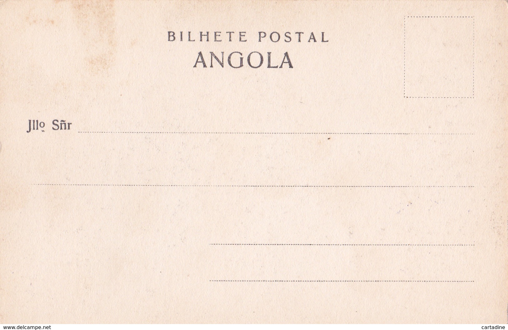 CPA - ANGOLA - Serviçaes - 1907 - Angola