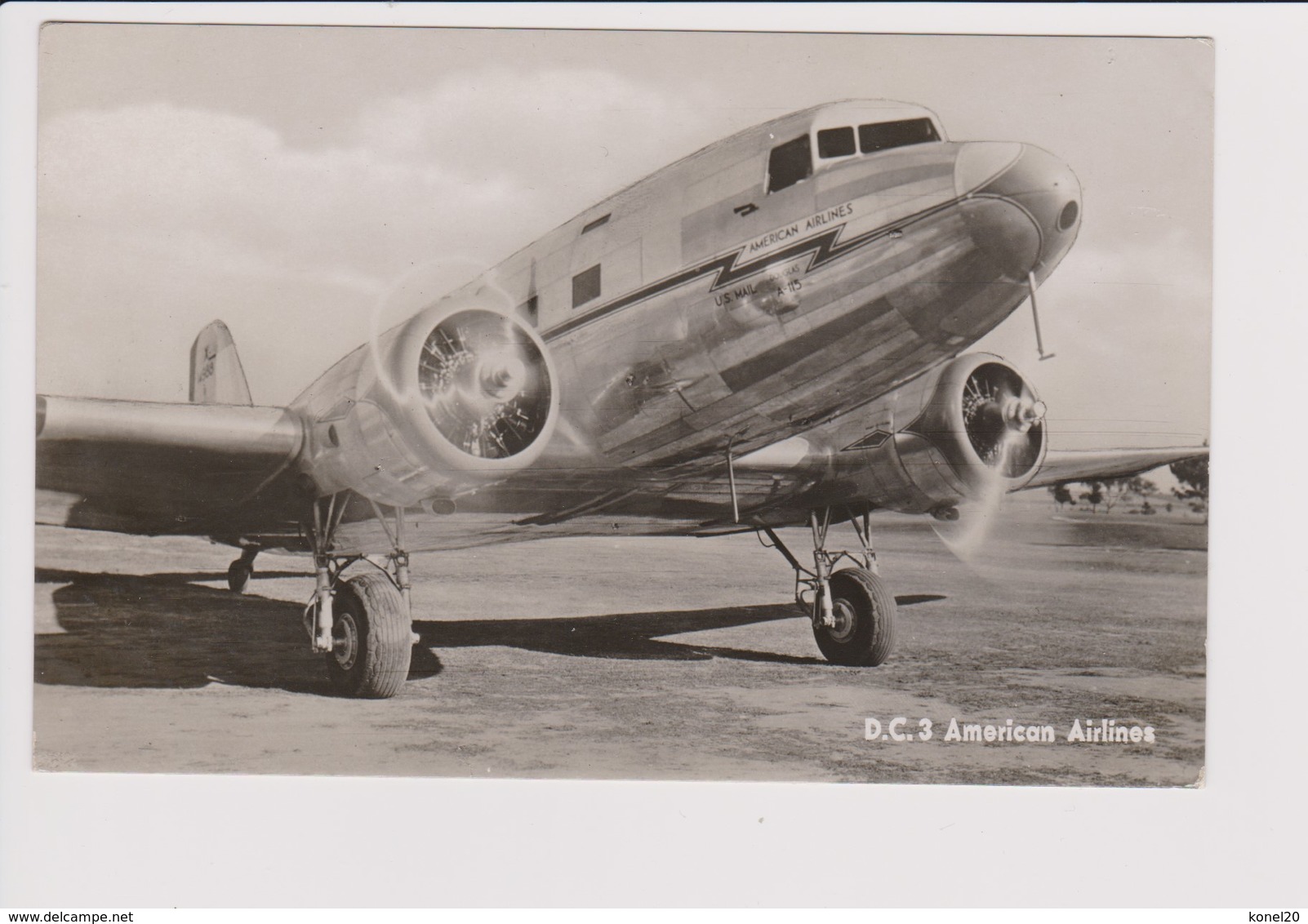 Rppc AA A.A. American Airlines Douglas Dc-3 Aircraft No1 - 1946-....: Modern Era