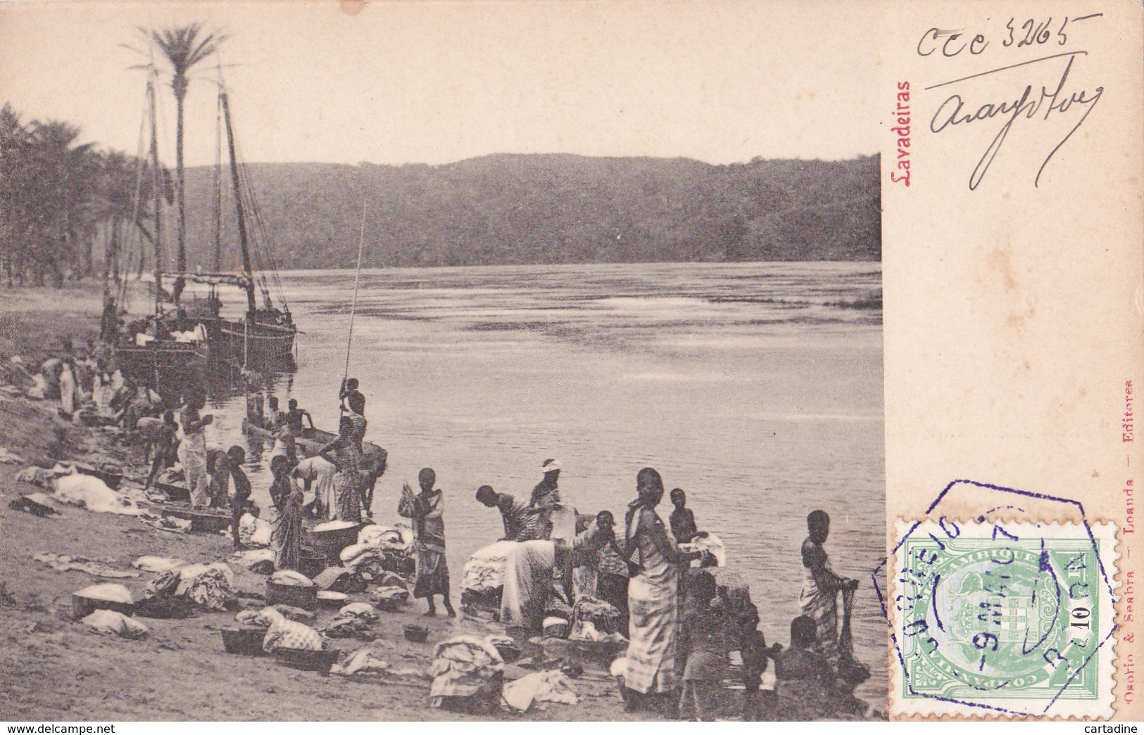 CPA - ANGOLA - Lavadeiras- 1907 - Angola