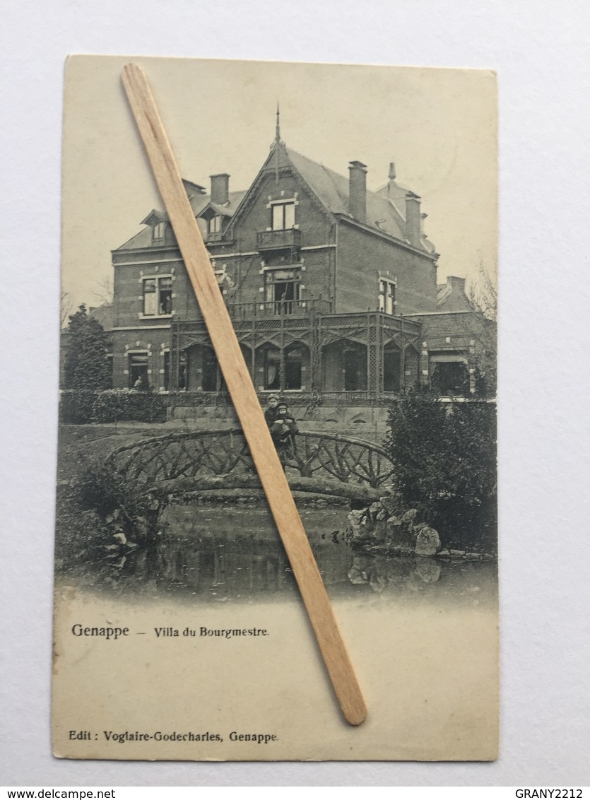 GENAPPE »VILLA DU BOURGMESTRE « Panorama,animée (1907)Édit Voglaire-Godecharles,Genappe. - Genappe