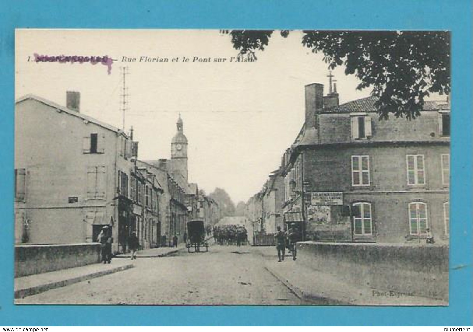 CPA - Rue Florian Et Le Pont Sur L'Aisne SAINTE-MENEHOULD 51 - Sainte-Menehould