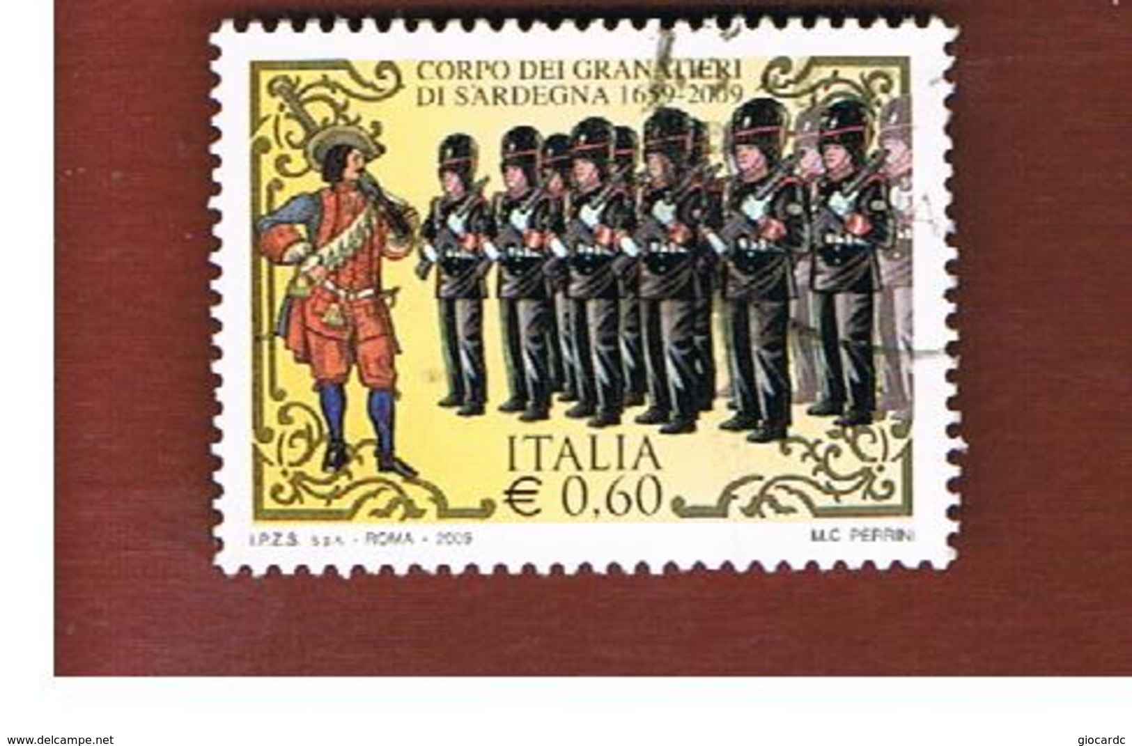 ITALIA REPUBBLICA  -   2009   GRANATIERI DI SARDEGNA   -   USATO  ° - 2001-10: Used