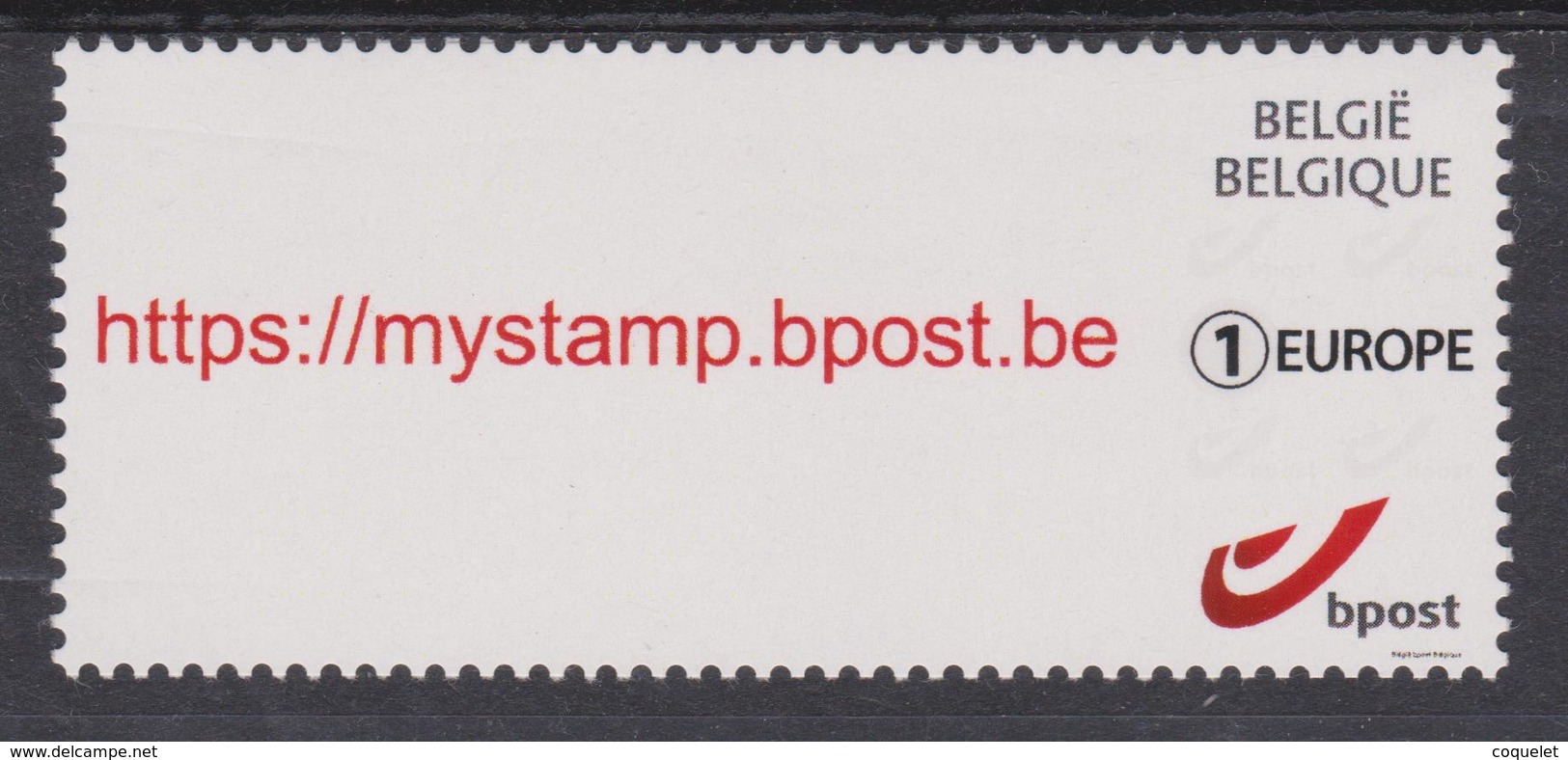 BE 2017 - 4684  XX Nouveau Type De   " MON TIMBRE " - Nouveau Logo Europe - Unused Stamps