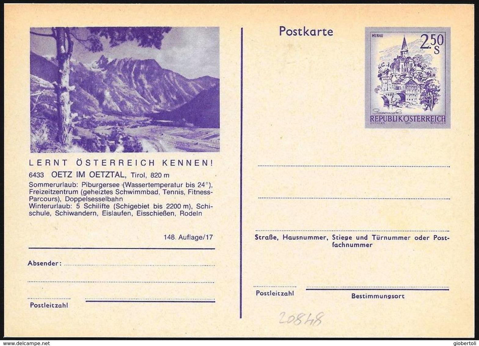 Austria/Autriche:  Intero, Stationery, Entier, Montagne, Mountains, Montagnes - Altri & Non Classificati