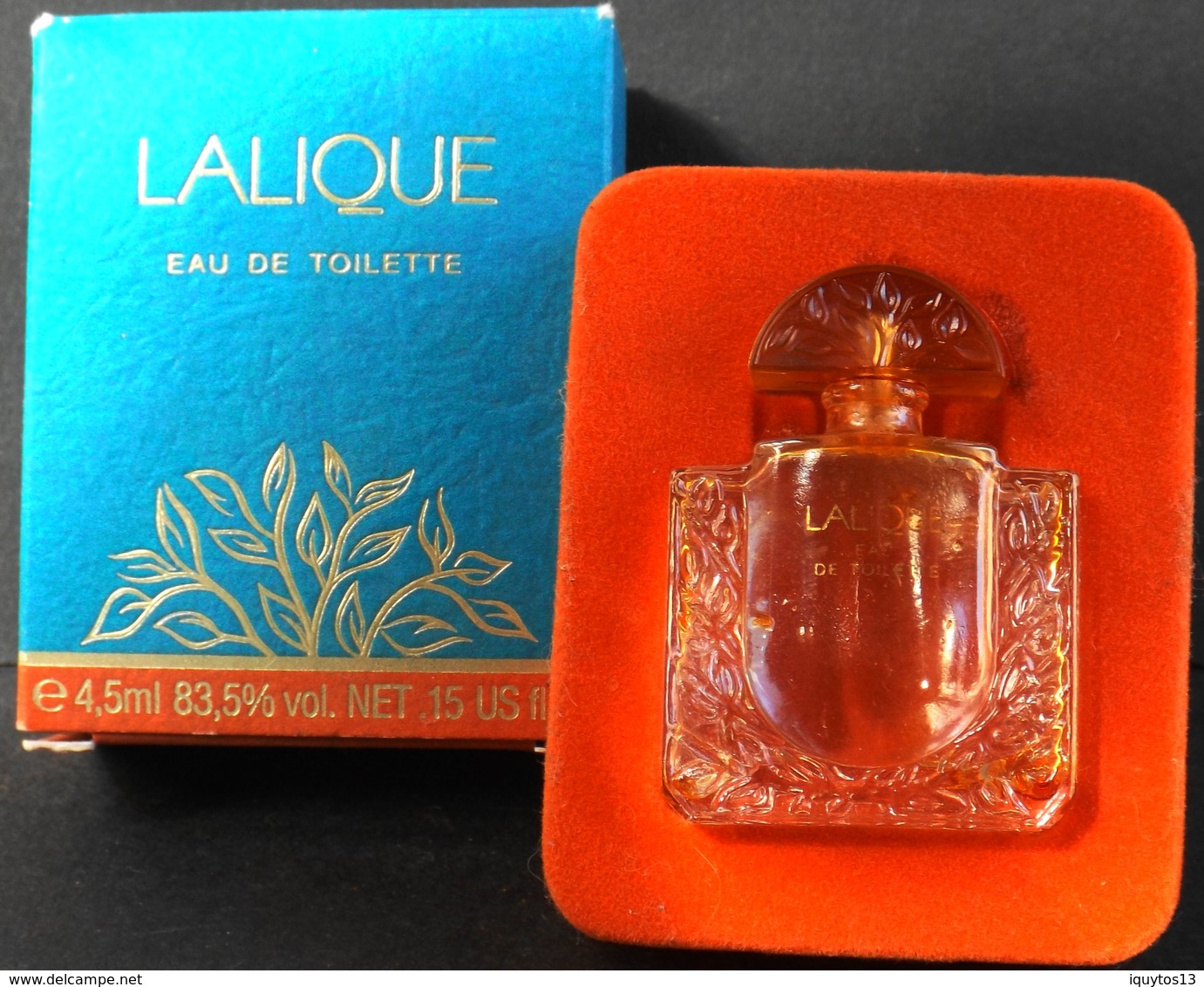 Superbe Miniature Eau De Toilette LALIQUE - 4,5ML Vide Avec Sa Boite - Miniatures Femmes (avec Boite)