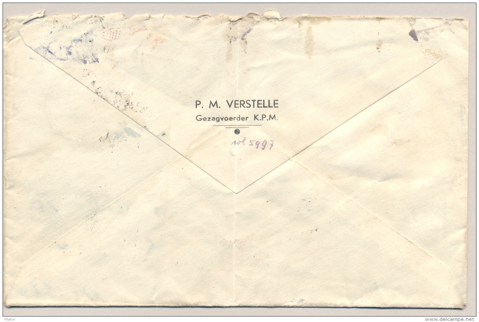 Nederlands Indië - 1940 - Crash Cover KNILM-flight PK-AFO To Australia - RECOVERED FROM LOST FLYING BOAT - Niederländisch-Indien