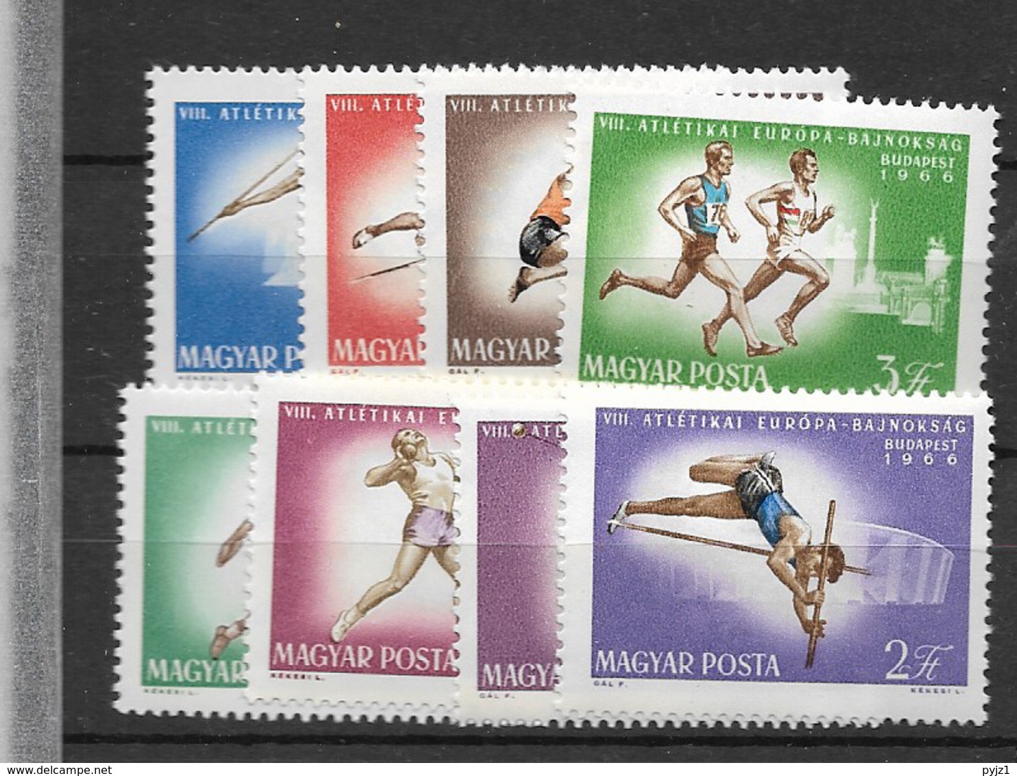 1966 MNH Hungary, Michel 2262-69 - Unused Stamps