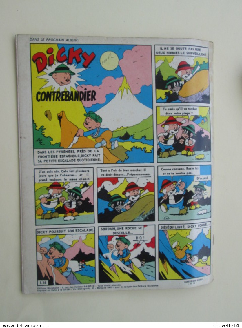 BD1/2015  Dicky Le Fantastic 14 Editions Mondiales Del Duca 1965  Trés Bon état - Tijdschriften