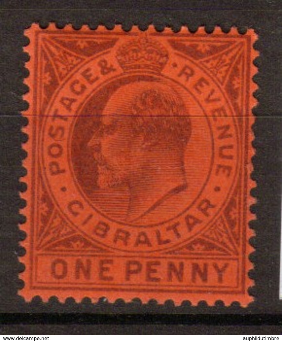 Angleterre GIBRALTAR N°38 1p Violet Rouge. N** P240 - Europe (Other)