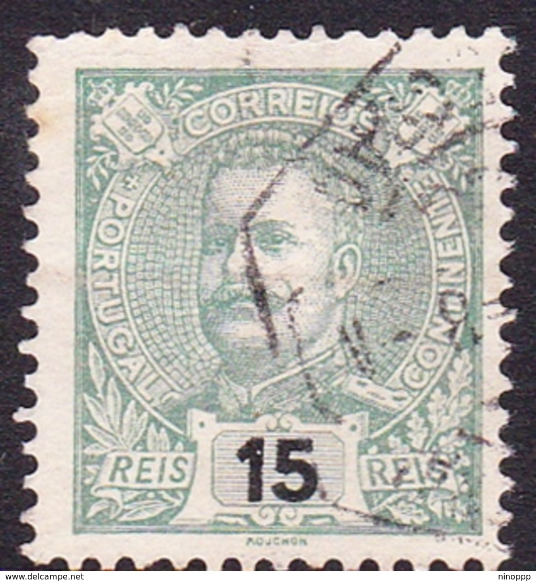 Portugal SG 345 1895 King Carlos Numerals, 15r Green, Used - Used Stamps