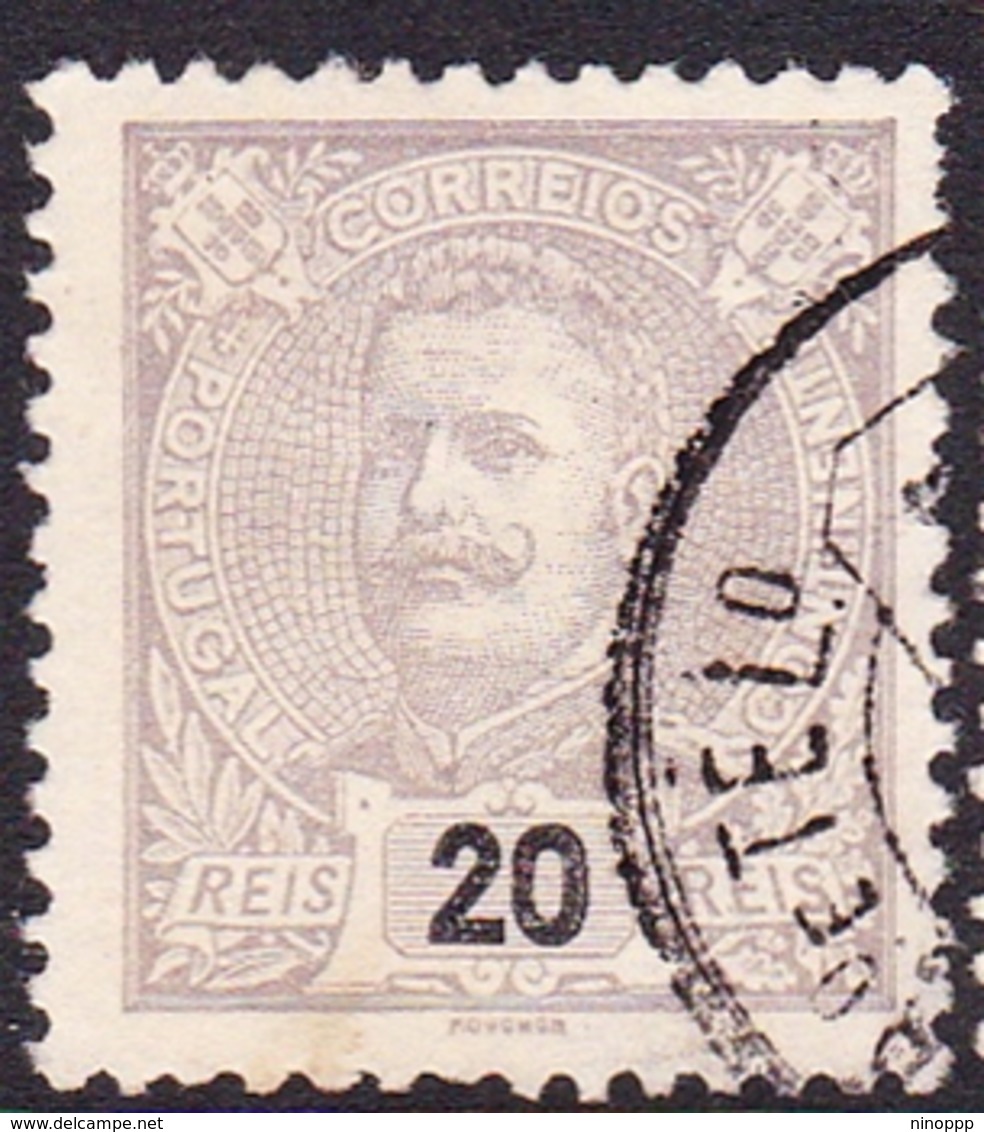 Portugal SG 347 1895 King Carlos Numerals, 20r Lilac, Used - Used Stamps