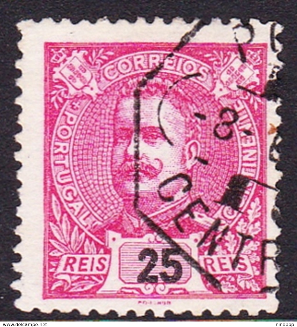 Portugal SG 349 1895 King Carlos Numerals, 25r Red, Used - Used Stamps