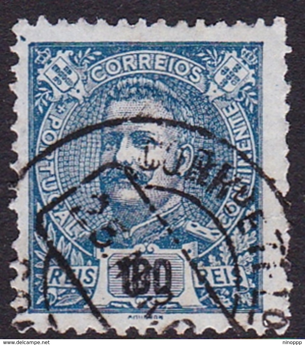 Portugal SG 356 1895 King Carlos Numerals, 100r Blue, Used - Used Stamps