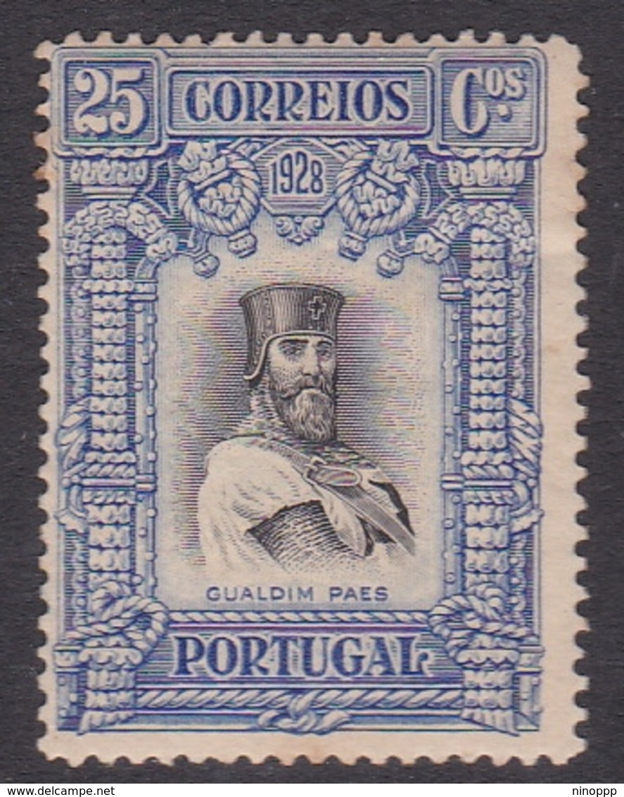 Portugal SG 787 1928 Third Indepence 25c Blue, Mint Hinged - Unused Stamps