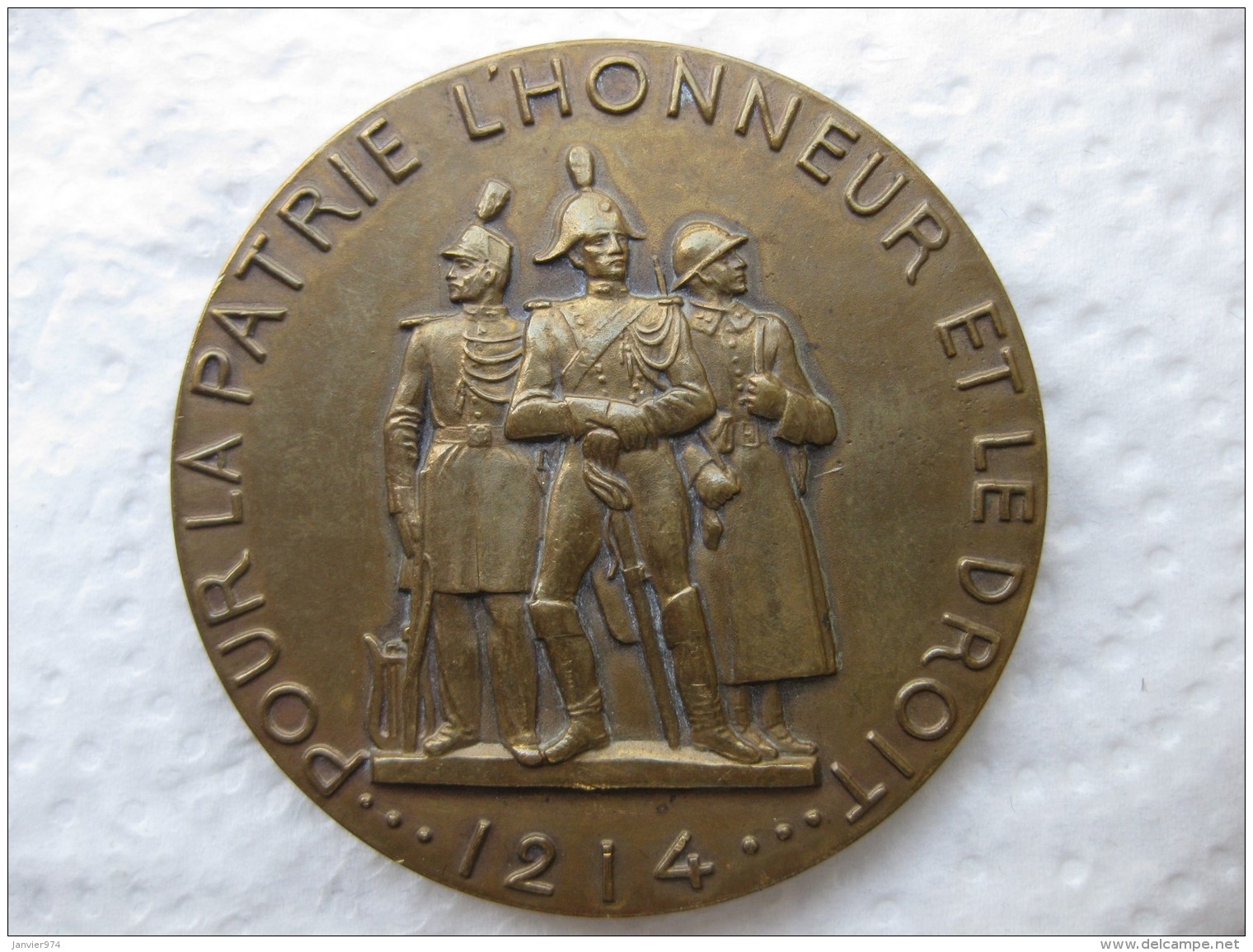 Medaille Gendarmerie Nationale De France Pour La Patrie L&rsquo;Honneur Et Le Droit 1214, Par C. N. Rispal - Autres & Non Classés