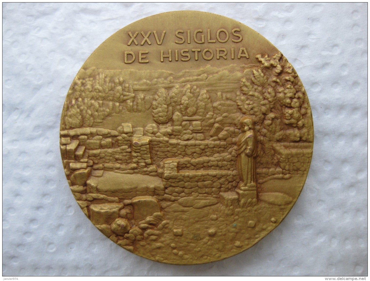 Médaille Empúries - Pegase   .XXV Siglos De Historia , Pegaso Emporitano , Emporiton , Calico  1972 - Autres & Non Classés