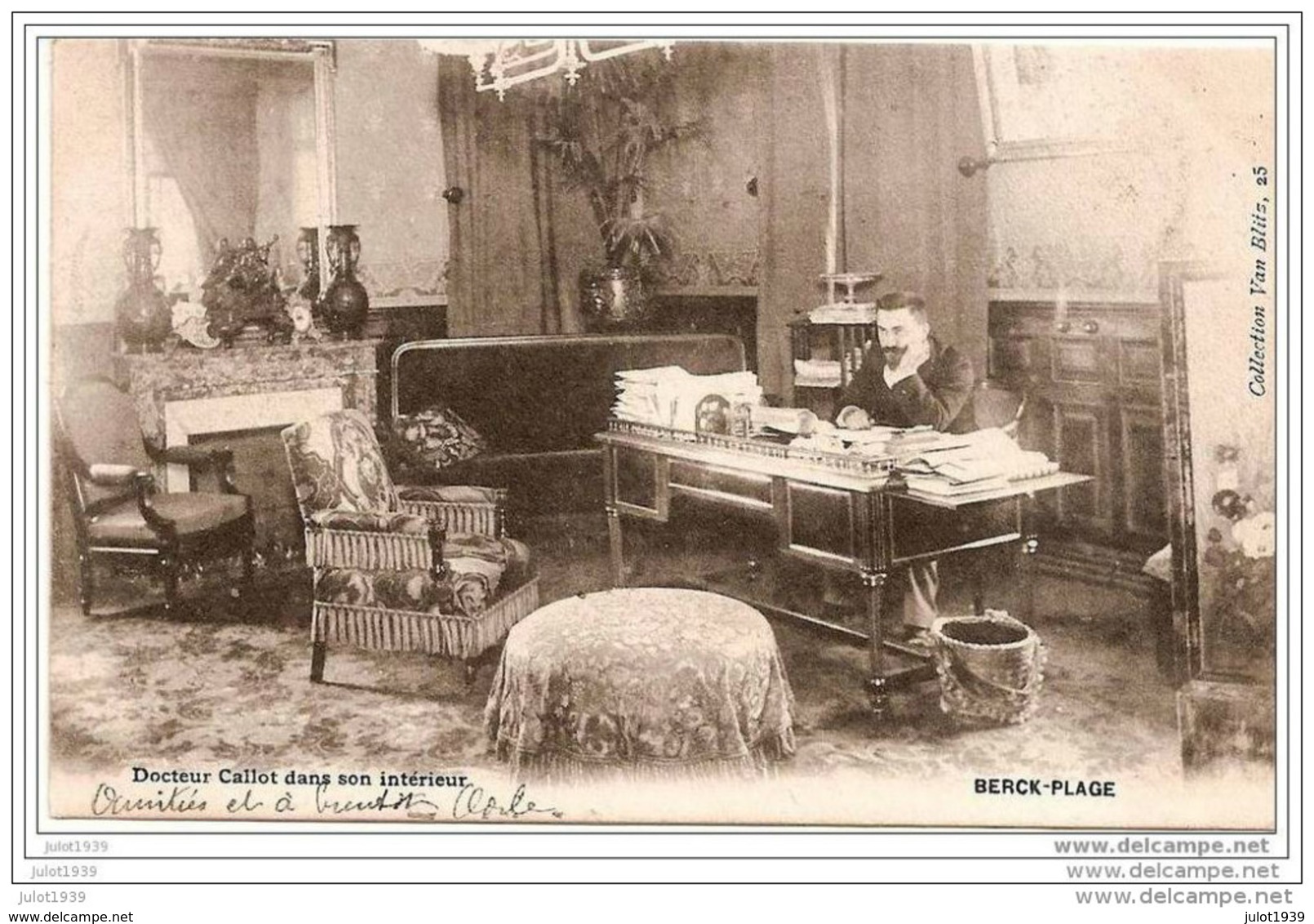 BERCK - PLAGE ..-- 62 . PAS DE CALAIS ..-- Docteur CALLOT Dans Son Intérieur . Vers FUMAY ( Dr HAMAIDE ) . - Berck