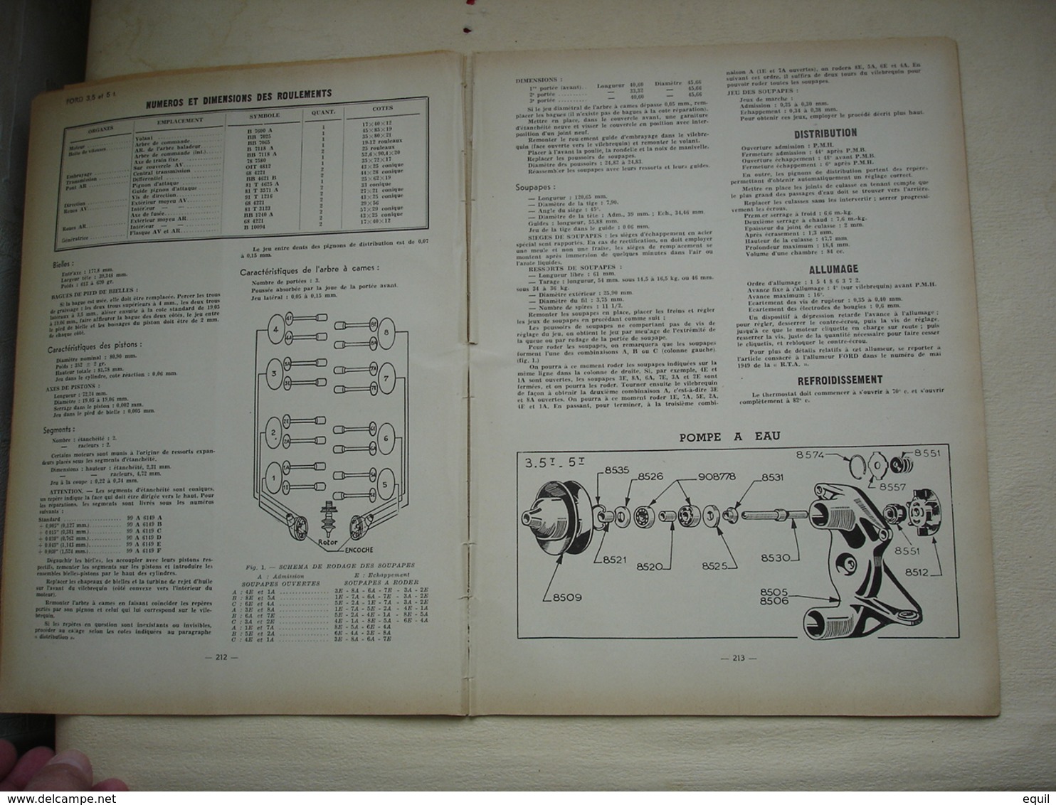 ETUDE DU CAMION V8 FORD 5T ET 3,5T Article Issue Revue Technique D'époque - Camions