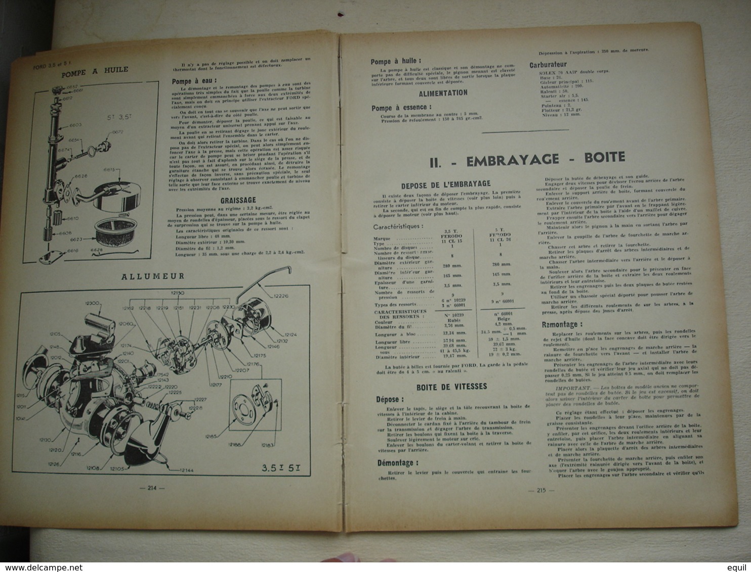 ETUDE DU CAMION V8 FORD 5T ET 3,5T Article Issue Revue Technique D'époque - Camions