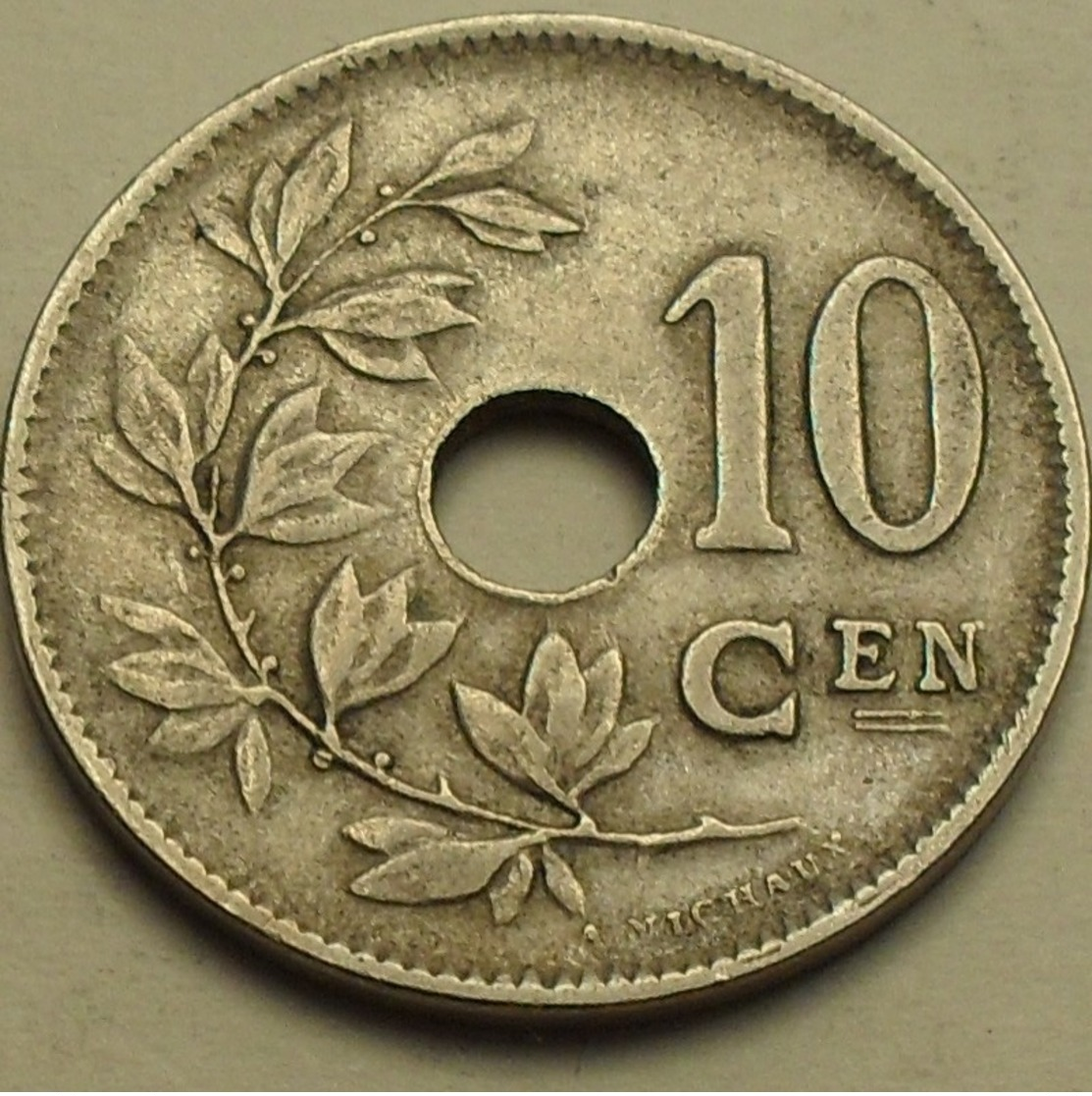 1921 - Belgique - Belgium - 10 CENTIMES, Michaux, Légende Belgie, KM 86 - 10 Centimes
