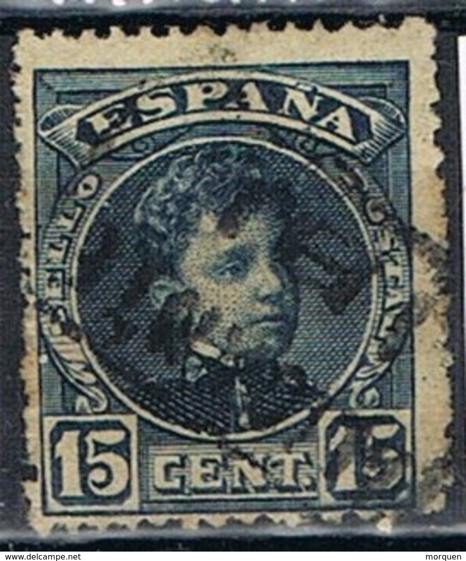 Sello 15 Cts Alfonso XIII, Carteria Oficial II IBI (Alicante), Num 244 º - Usados