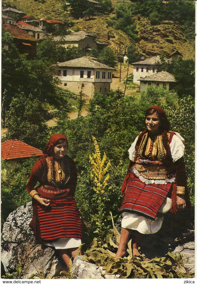 Macedonia - National Costume From Village Gari - Folklore,les Femmes - Macédoine Du Nord