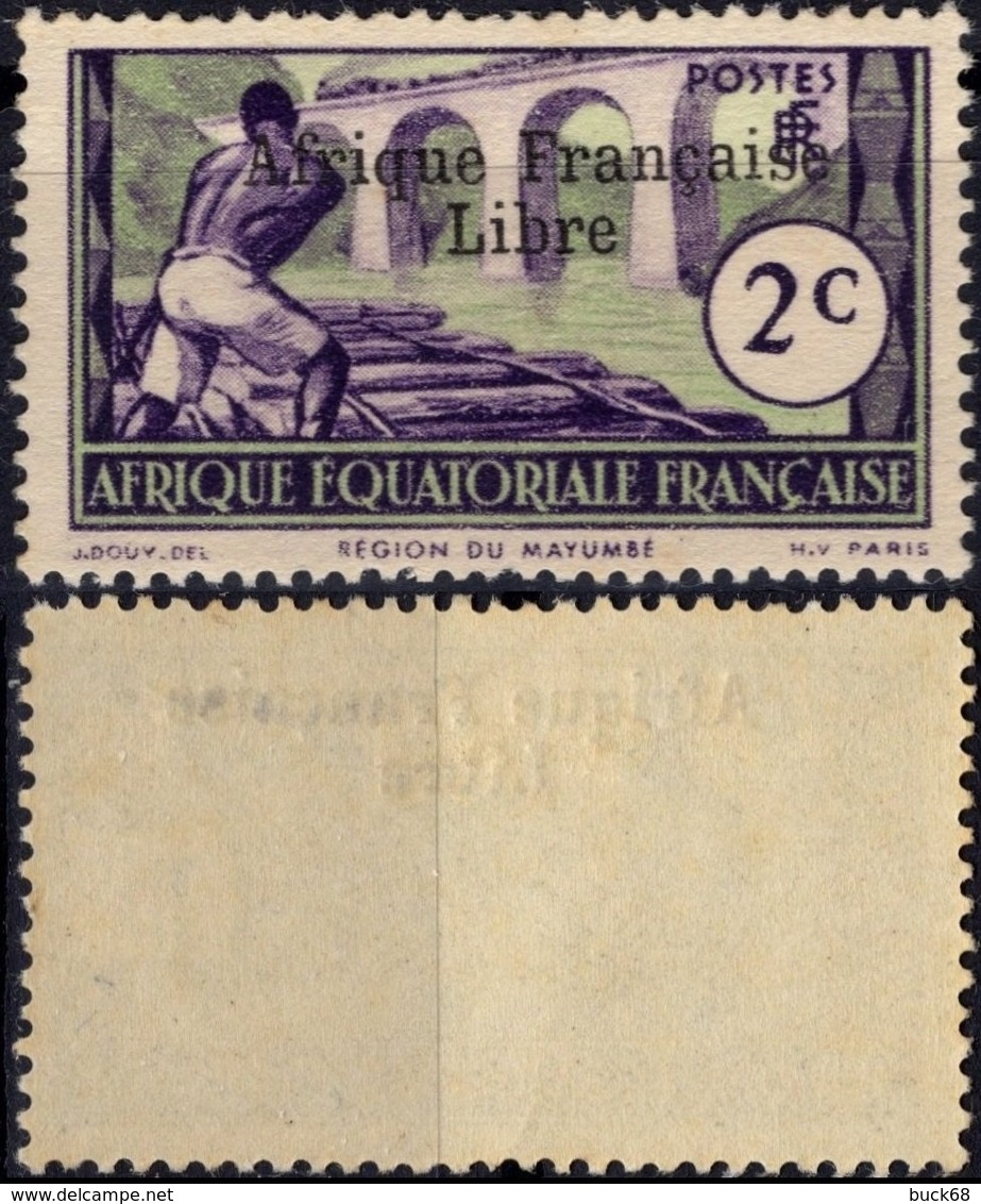 AEF Afrique Equatoriale Française 157 ** MNH Sans Charnière Surchargé Afrique Française Libre (CV 2,73 €) 2 - Unused Stamps