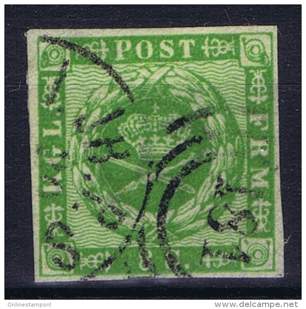 Denmark : Mi Nr 3 Obl./Gestempelt/used   1857 - Gebraucht