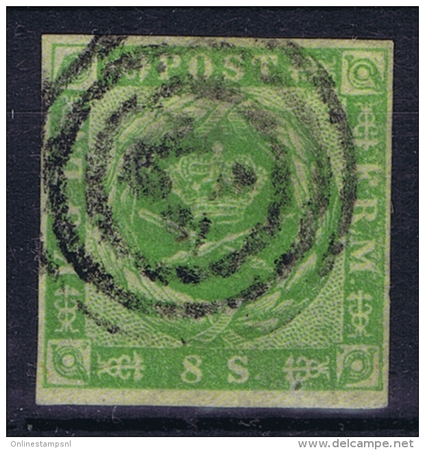 Denmark : Mi Nr 3 Obl./Gestempelt/used   1857 - Gebraucht