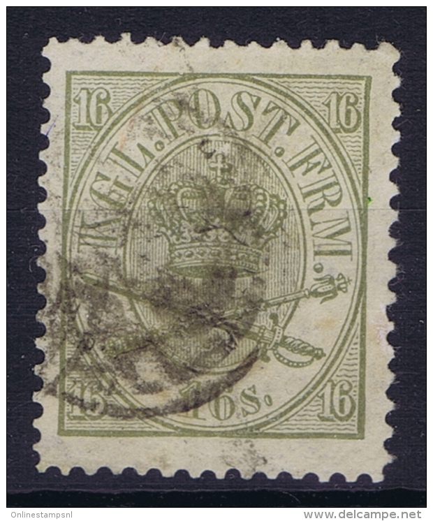 Denmark : Mi Nr 15A   Fa 15   Obl./Gestempelt/used   1864 - Usati