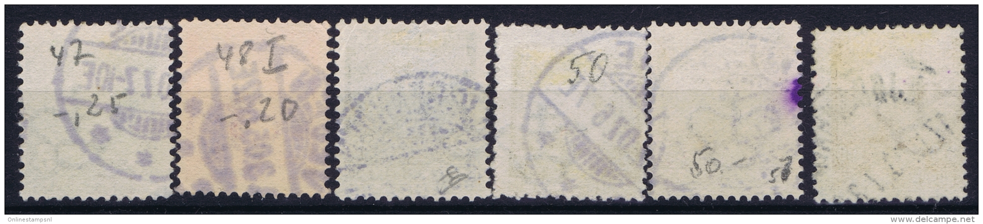 Denmark : Mi Nr 47 - 52 Obl./Gestempelt/used  1904 - Usati