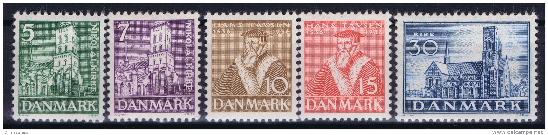 Denmark : Mi Nr 228 - 232  Fa 273 - 277  Postfrisch/neuf Sans Charniere /MNH/** 1936 - Ungebraucht