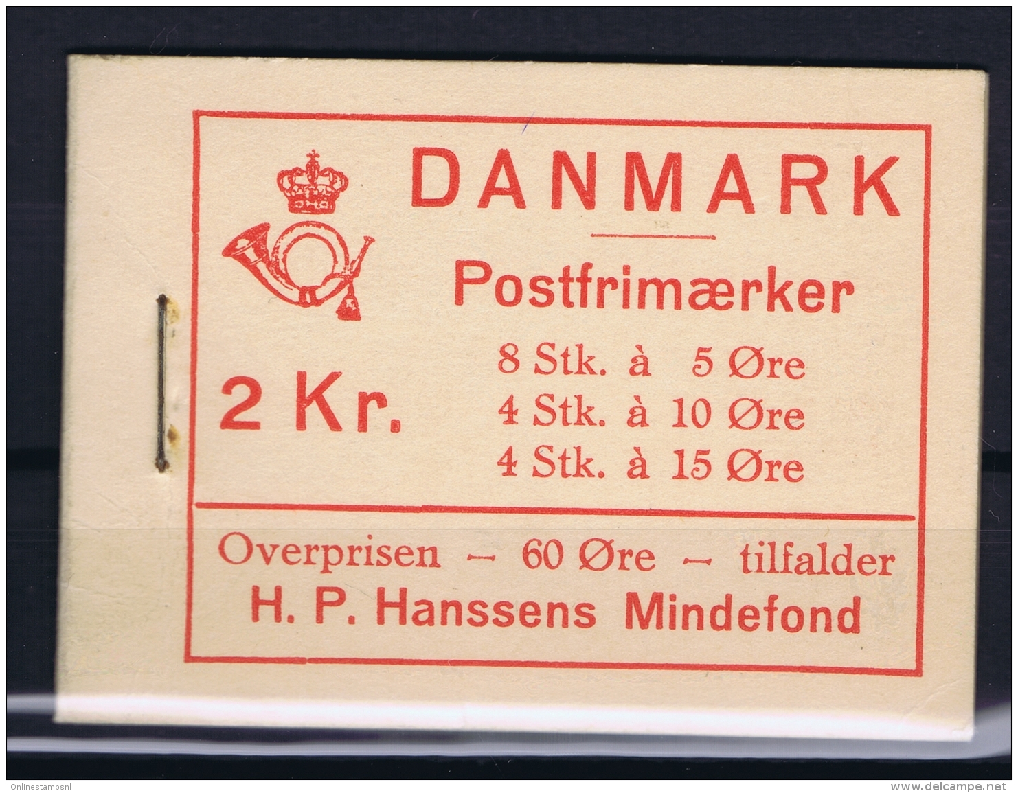 Denmark : Booklet Carnet  MH22 Postfrisch/neuf Sans Charniere /MNH/** 1937 Hansen Fund - Postzegelboekjes