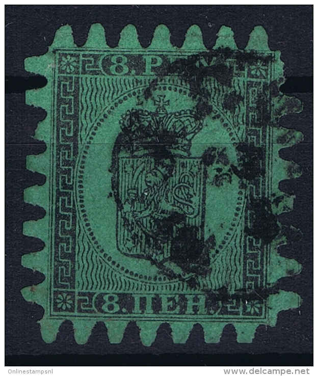 Finland : Mi Nr   6 C  Obl./Gestempelt/used  1860 - Usati