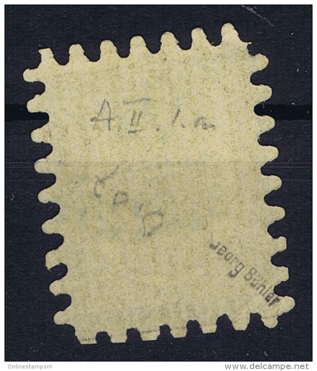 Finland : Mi Nr   7 Bx  Obl./Gestempelt/used  1860 Signed/ Signé/signiert/ Approvato Bühler Cancel In Blue - Usados