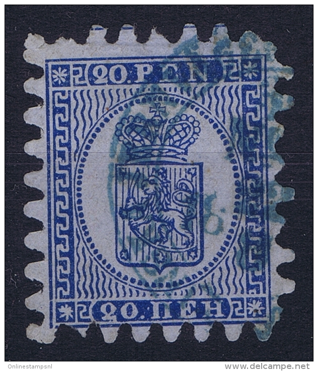 Finland : Mi Nr   8 B  Obl./Gestempelt/used  1860 - Usados