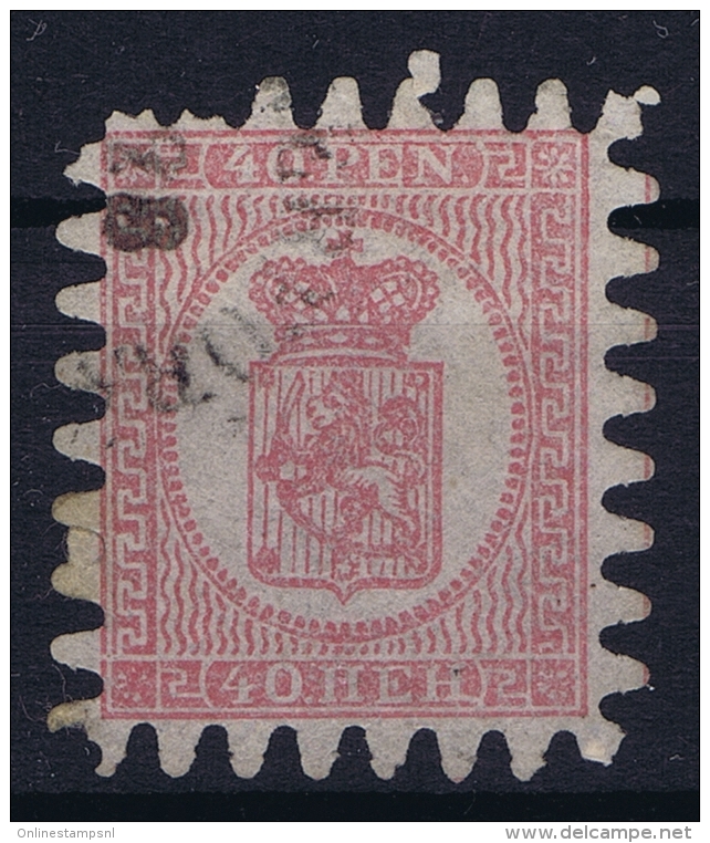 Finland : Mi Nr   9 B  Obl./Gestempelt/used  1860 - Usati