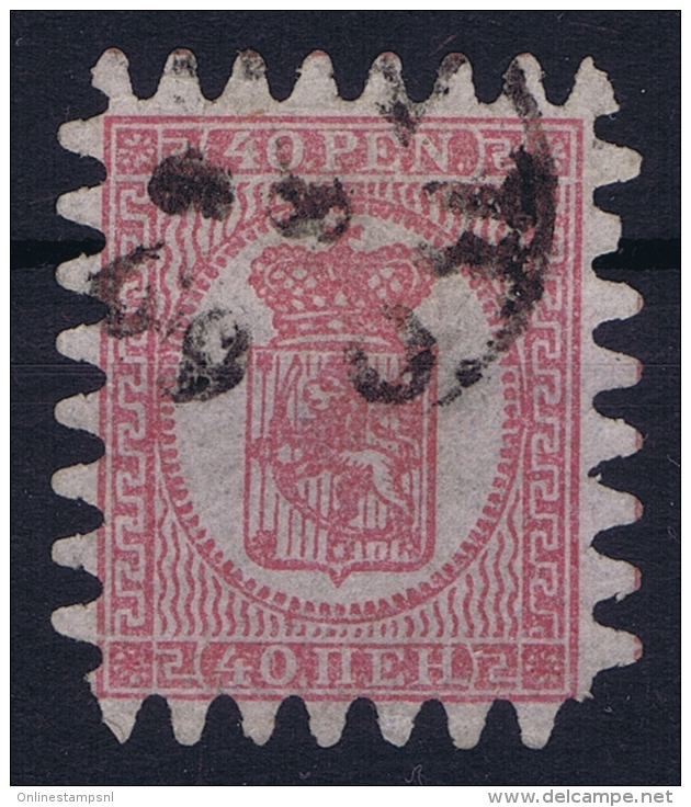 Finland : Mi Nr   9 B  Obl./Gestempelt/used  1860 - Usati