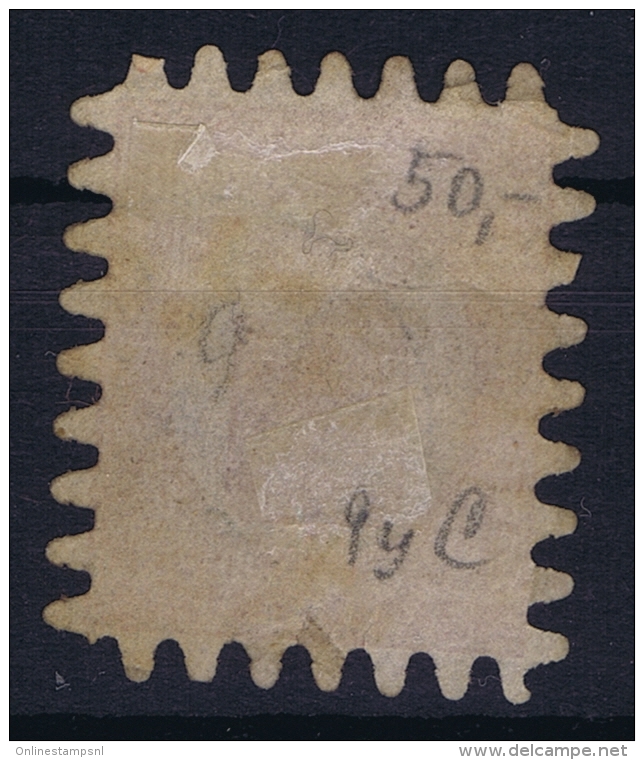 Finland : Mi Nr   9 B  Obl./Gestempelt/used  1860 - Gebruikt