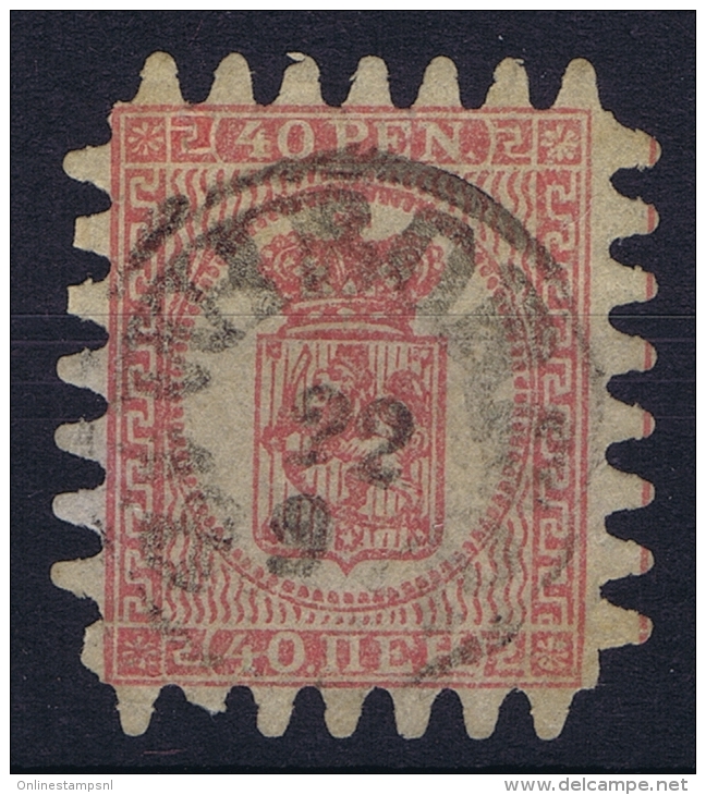 Finland : Mi Nr   9 C   Obl./Gestempelt/used  1860 - Oblitérés